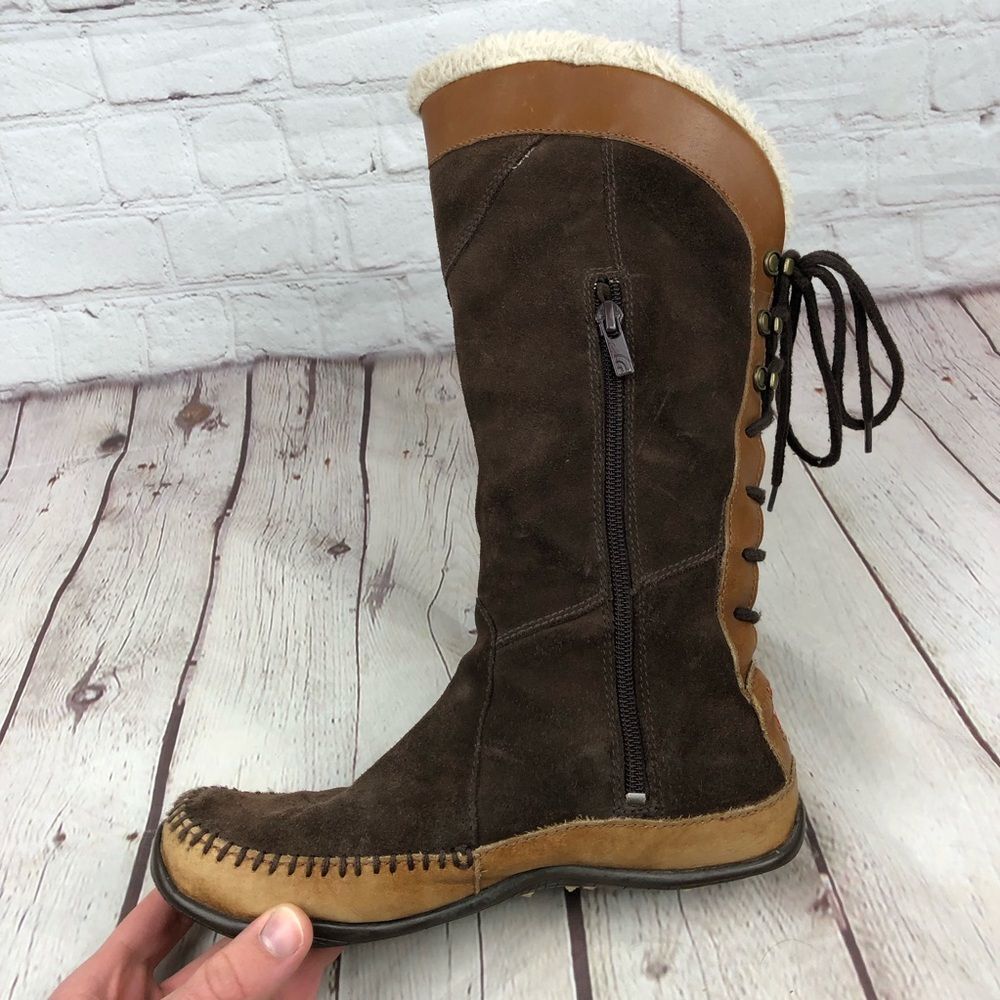 The North Face Janey Brown Suede Calf Boots Women's US 6 - Picture 3 of 10